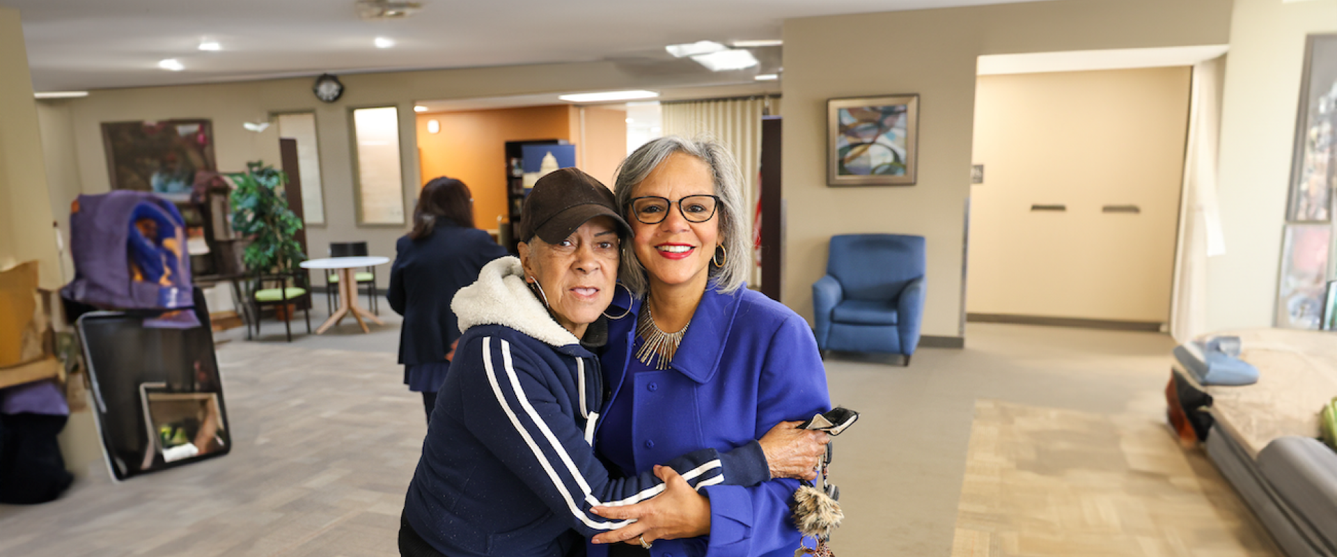 Rep. Kelly taking a photo with constituent during the Investing in America Week of Action