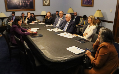 U.S. Department of Acting Labor Secretary Julie Su speaking to RLC members on Wednesday, May 8th, 2024.