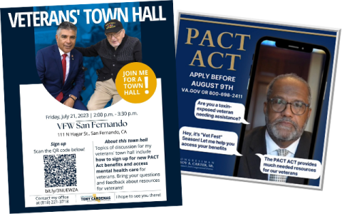 Outreach materials developed by Reps. Troy A. Carter (LA-02) and Tony Cárdenas (CA-29).