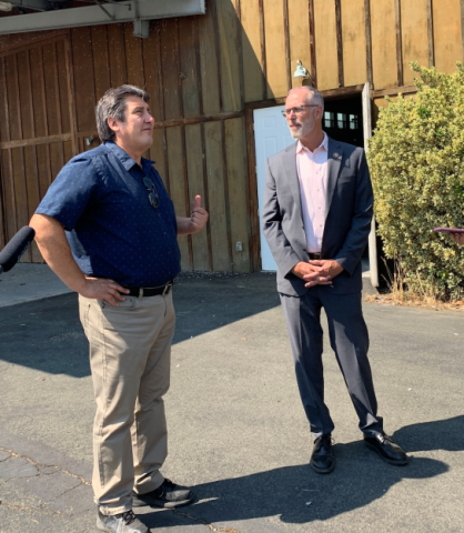 RLC Leader Rep. Jared Huffman (CA-02) visiting with the Round Valley Tribe.