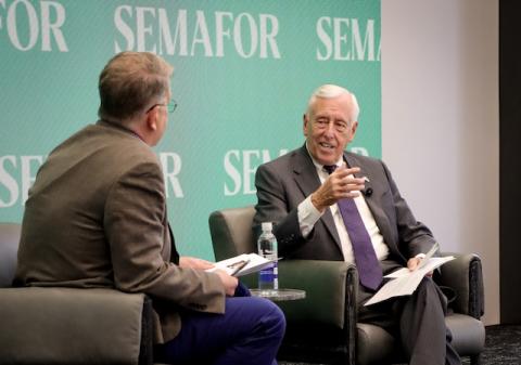Hoyer talking during Semafor Event 